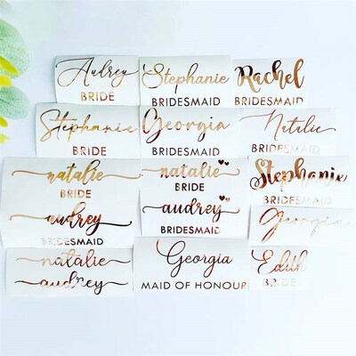 Personalized Name er for Wedding Bridal Shower Gift Box Deco