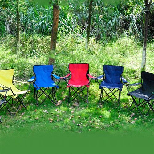 Outdoor Foldable Chair Camping Chair with Bottle Holder Picn