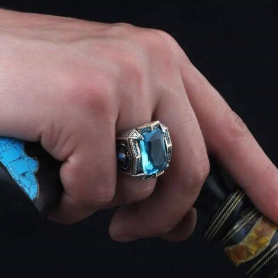 Vintage Handmade Turkish Signet Ring For Men Women Ancient S