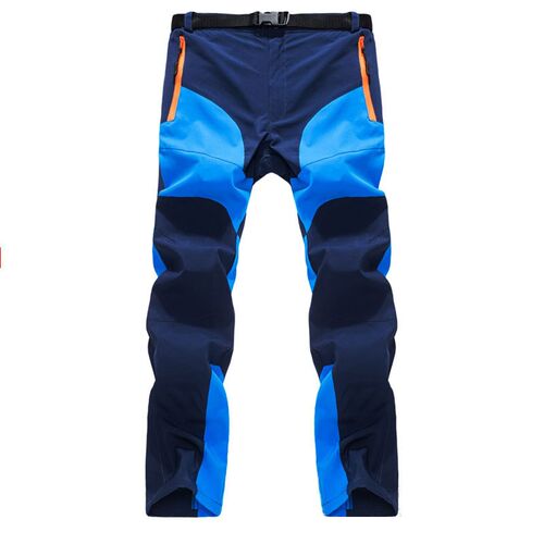 Mens Summer Quick Dry Pants Two Colors Patchworkk Zipper Poc