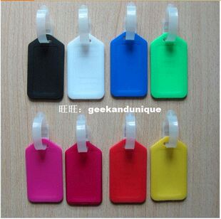 10pcs Multi - Colors Plastic Luggage Baggage Tags Label Tag