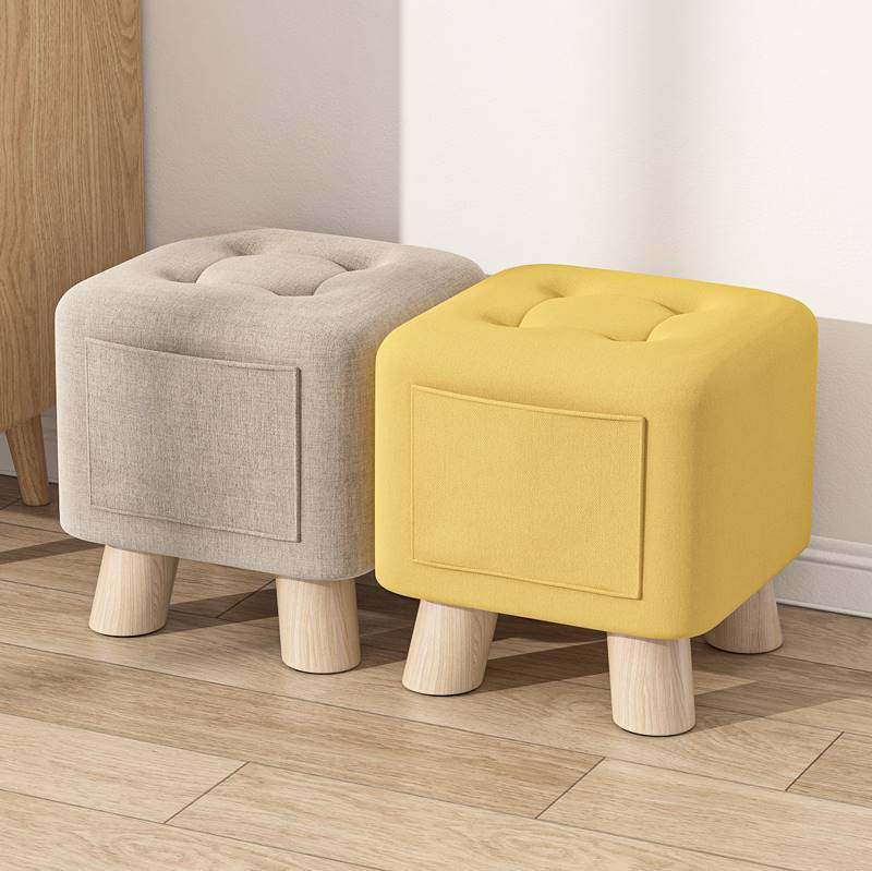 客厅小家用矮凳沙发凳坐墩脚踏茶几凳实木凳布艺入户门小板凳,家居饰品,家具贴,淘宝优惠券,粉丝福利购,淘宝优惠卷
