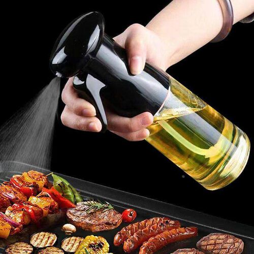 Kitchen Oil Bottle Cooking Oil Spray 200ml Black Pneumatic