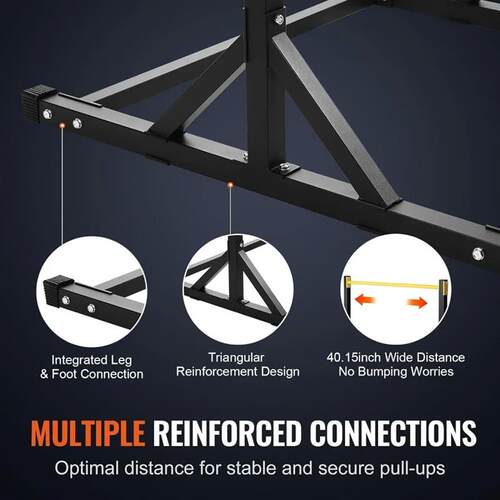 8-Level Height Adjustable Pull Up Bar Stand, Multi-Function
