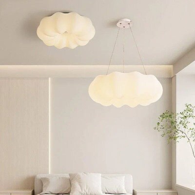 White Cloud Ceiling Light Led Chandelier for Children Bedroo