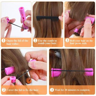 20 Pieces Of Perm Curling Rods 5 Sizes Of Curling Irons Plas