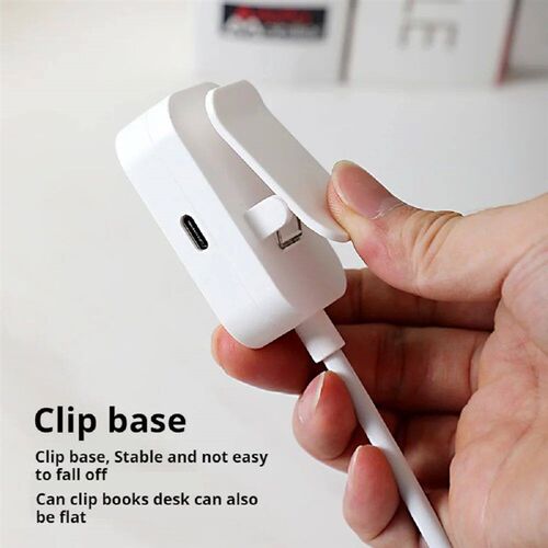 Folding Mini Clip Book Lamp USB Rechargeable LED Night Light