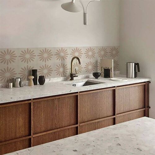 20x20CM Self-Adhesive Sage Vintage Pattern Tile Stickers Pri