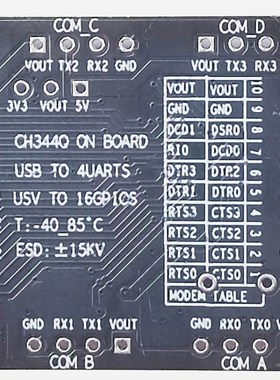 C USB转多串口模块USB转GPIO转TTL扩展板下载器集线器工业级