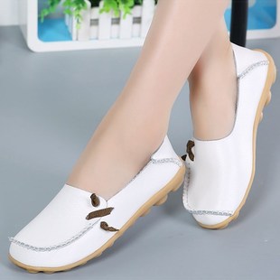 Flat Shoes For Women Leather Flats 2023 New Slip On Loafers