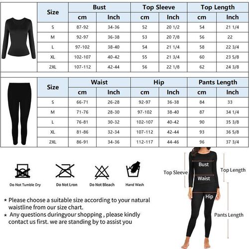 Thermal Underwear Women Autumn Winter Under Layer Clothes Ne