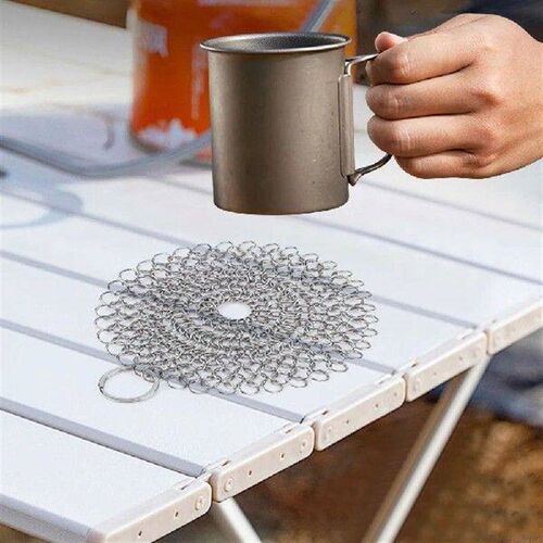 Cast Iron Cleaner with Hanging Ring Cast Iron Scrubber