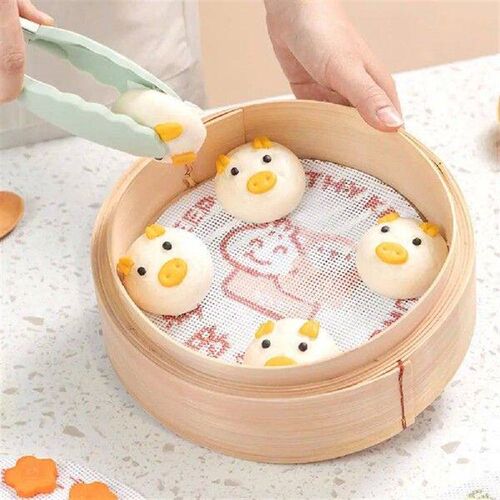 2Pcs Cartoon Pattern Adorable Decorative Stuffed Bun