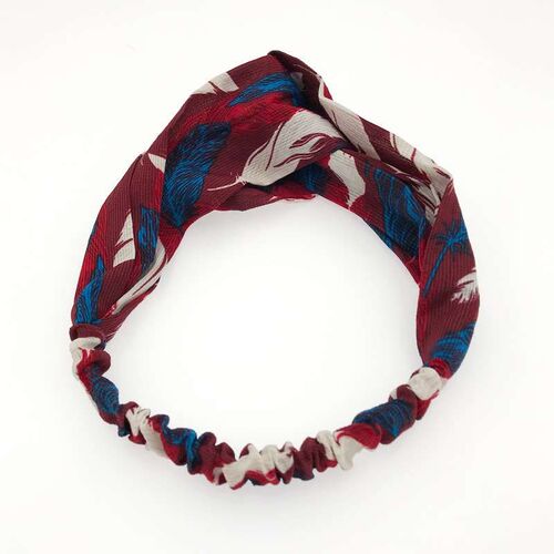 tendy hairband new fashion feather cross wide-brimmed loose