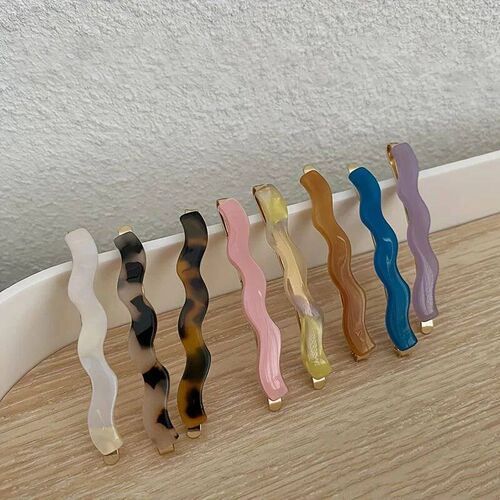 2pcs/set Cute Bobby Pins Acetate Hair Clip Side Pin Colorful
