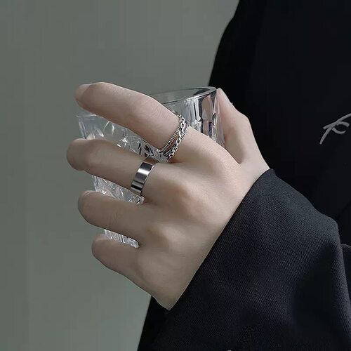Vintage Distessed Ring Mens tendy Single Ring Index Finger
