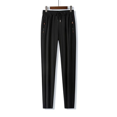 Ice Oxygen Bar High-end Casual Pants Mens Summer Thin Legs