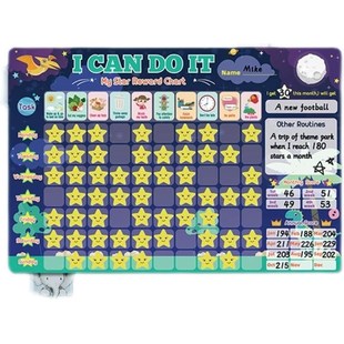 Reward Behavior Star Chore Chart with Full Magnetic Fridge