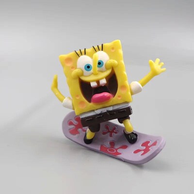 8pcs SpongeBob Cake Decoration Ornaments Patrick Anime Dolls