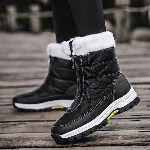 Womens Snow Boots Mid-Calf Walking Boots Waterproof Winter