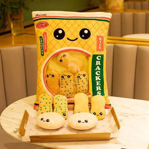 A Plushie Bag Pudding Toys Kawaii Doughnut Bag Mini Puff Bal