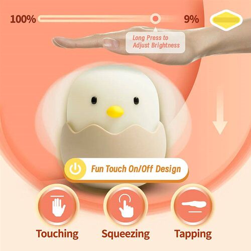 Duck Silicone Night Light for Children With Timer Usb Rechar