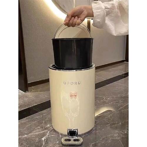 Stainless Steel Foot Pedal Trash Can Large Capaci Living