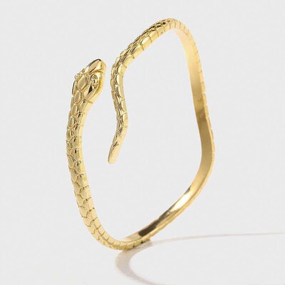 Female Fashion Animal S Shape Snake Bangles For Women Punk S
