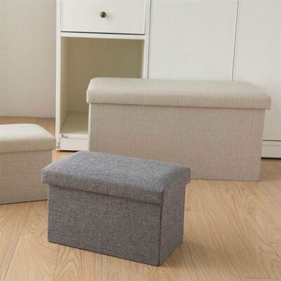 Chest master bedroom cotton and linen storage box cloth art