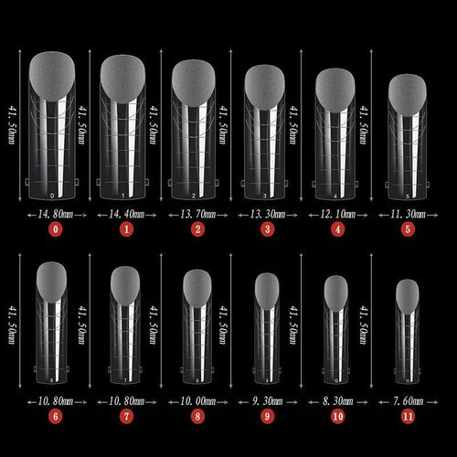 120pcs Matte Quick uilding Nail Mold Tip Full ver Dual Poly