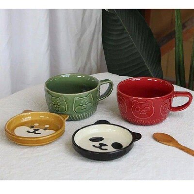 Creative Korean 300ml Ceramic Mug Breakfast Coffee Tea Milk