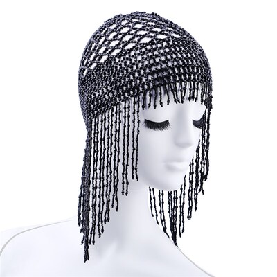 Girls Women Exotic Cleopatra Beaded Belly Dance Head Cap Hat
