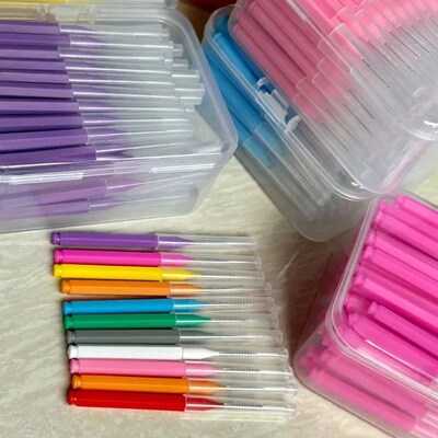 30/60/120Pcs Interdental Brushes Health Care Tooth Escova In