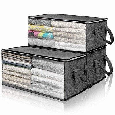 Non-woven storage box quilt foldable storage bag sorting box
