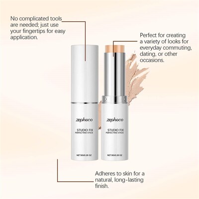 Zephoco Hydrating Concealer Foundation Stick - Available in