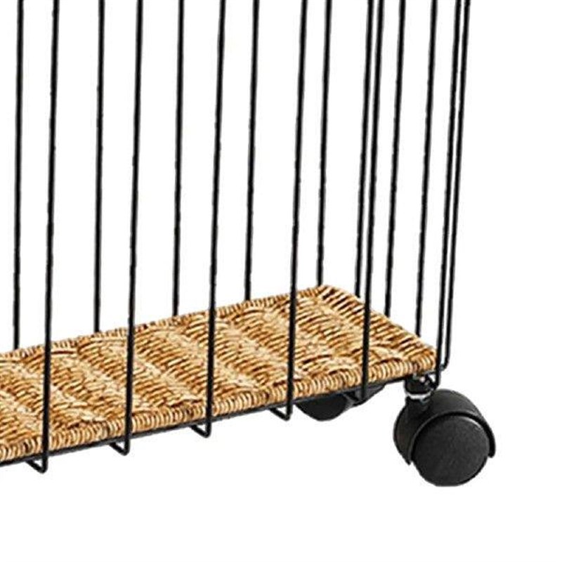 Storage Basket Balcony Toiletries Home with Wheels Key Toy - 实物图