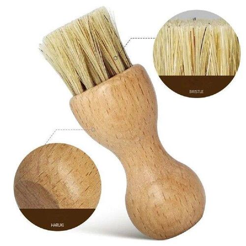 Mini Shoe Brush Easy To Clean Durable Beech Shoe Brush
