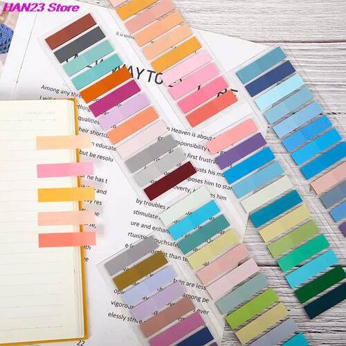 New 1set Transparent Fluorescent Index Tabs PET Sticky Note