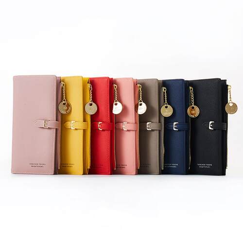 Women Long Wallet Many Departments Female Wallets Clutch Lad