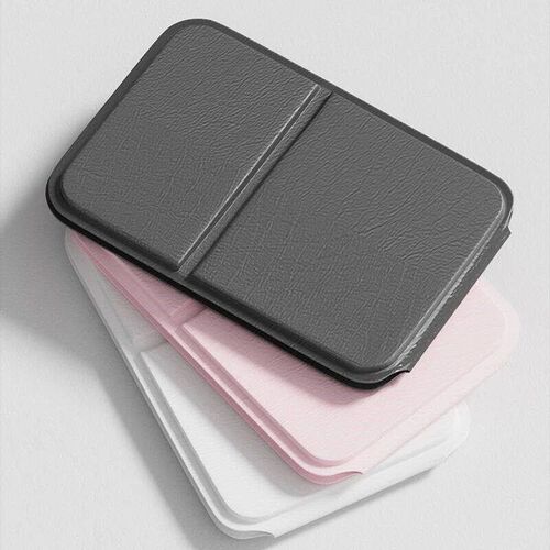 Women Portable Pocket Makeup Mirror Folding Solid Color Sing