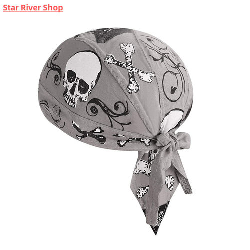 Cycling Bandana Skull Cap Beanie Lightweight Adjustable Cott