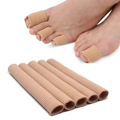 1Pcs Silicone ver Cut Fabric Toe Separator Spacer Tube Sleev