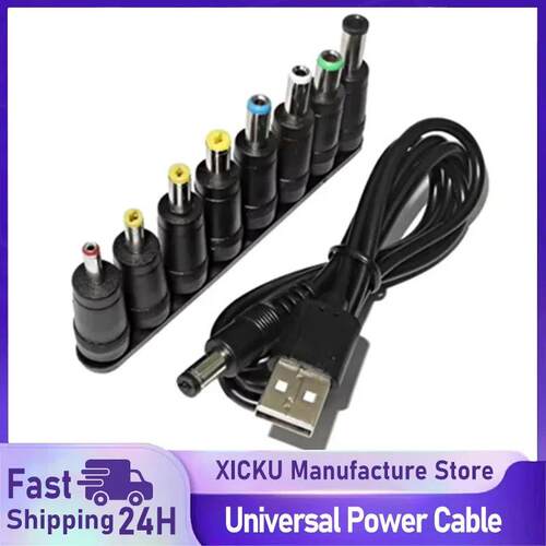 ?Universal Power Cable USB to DC 5.5 * 2.1mm Jack 5V Chargi
