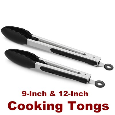 Cooking Tongs Grilling Locking Food Tong