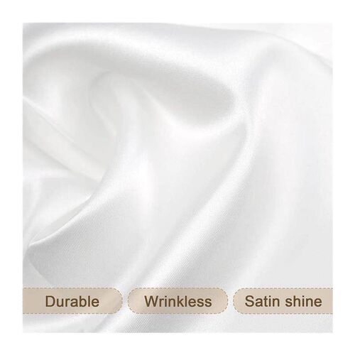Rectangle Satin Tablecloth Wedding Table Cloth White Black f