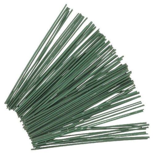 100 Pcs Green Flower Stem Material DIY Rod Twist Bar