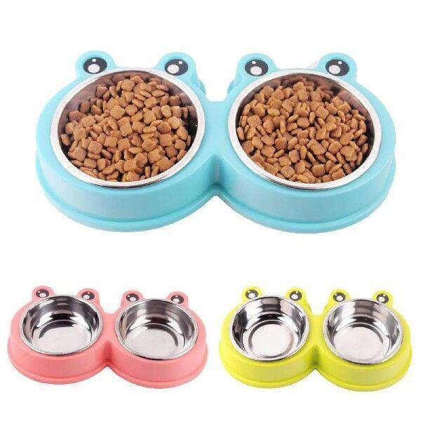 Pets Dogs Cat Food Feeding Bowl Elevated Stand Raised Dish
