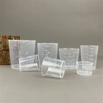 Clear Graduated Measuring Cup Mini Plastic Laboratory