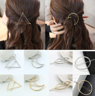 New Fashion Women Girls Gold/Silver Plated Metal Triangle Ci