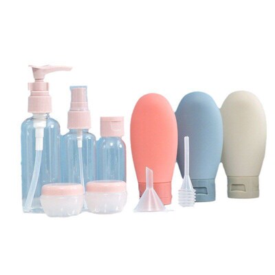 11pcs Travel Bottles Set With Storage Bag Travel Size Empty